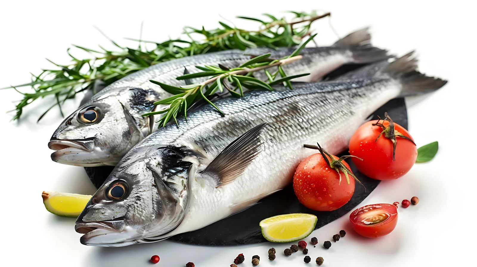 Fresh Seabass Rosemary Vegetable Dish — free download from Dotvec