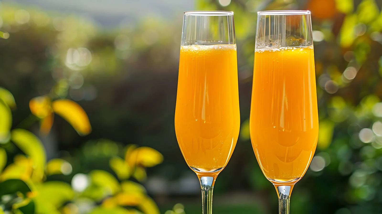 Refreshing Orange Juice on Nature Background — free download from Dotvec