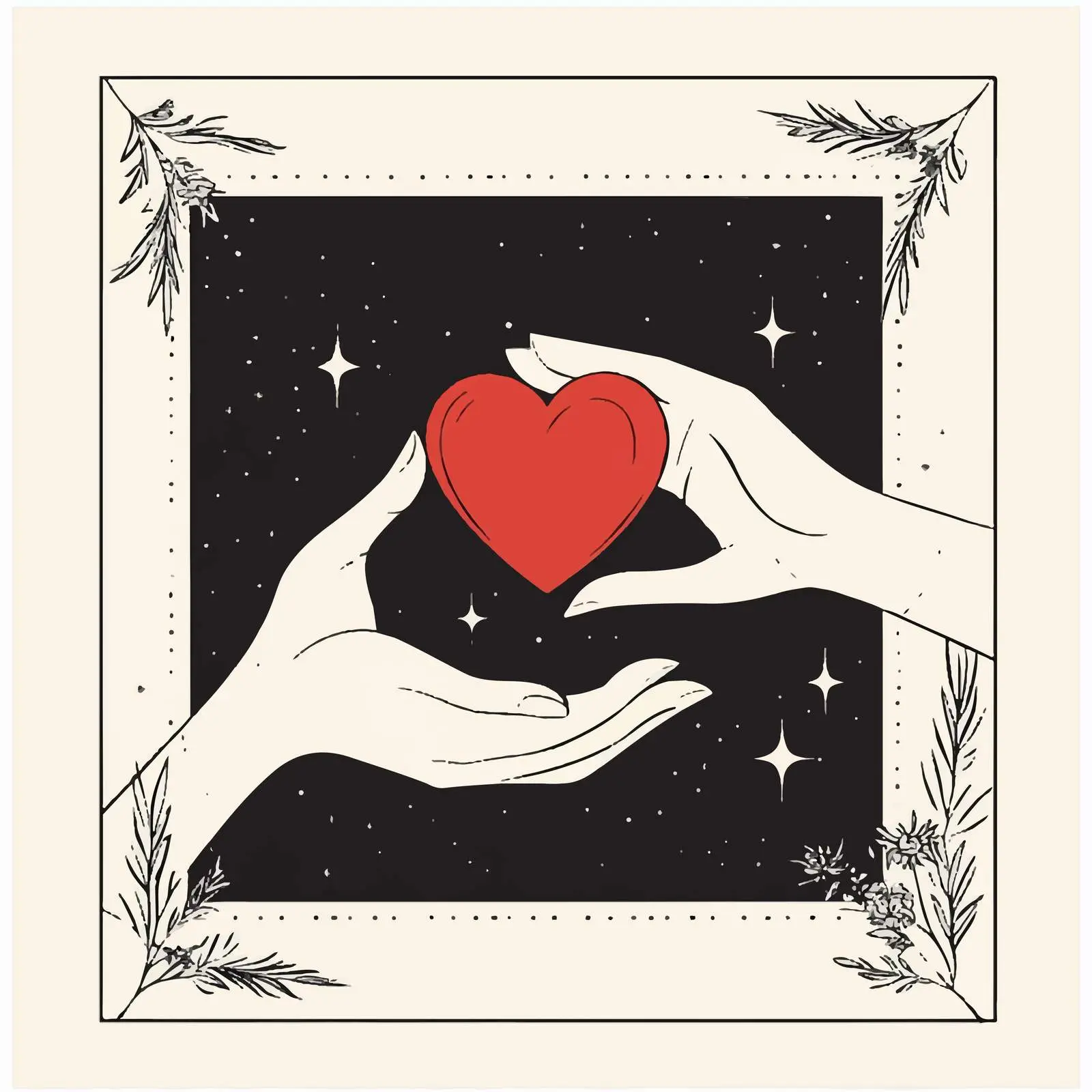 Hands Holding Red Heart Symbolizing Love — free download from Dotvec