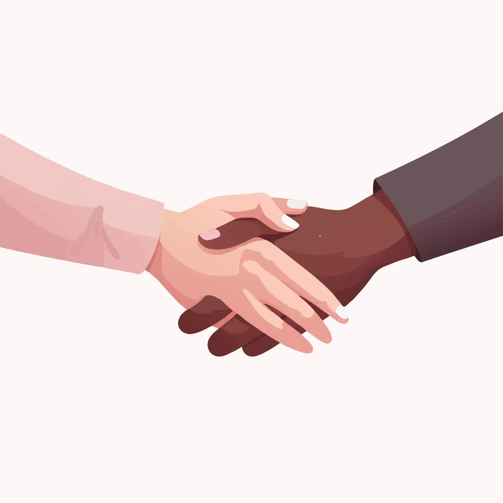 Diverse Interracial Couple Holding Hands in Love – free love and affection image from Dotvec