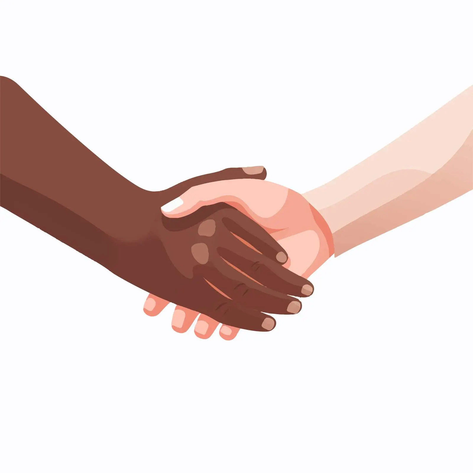 Diverse Couple Holding Hands in Love – free couple goals image from Dotvec