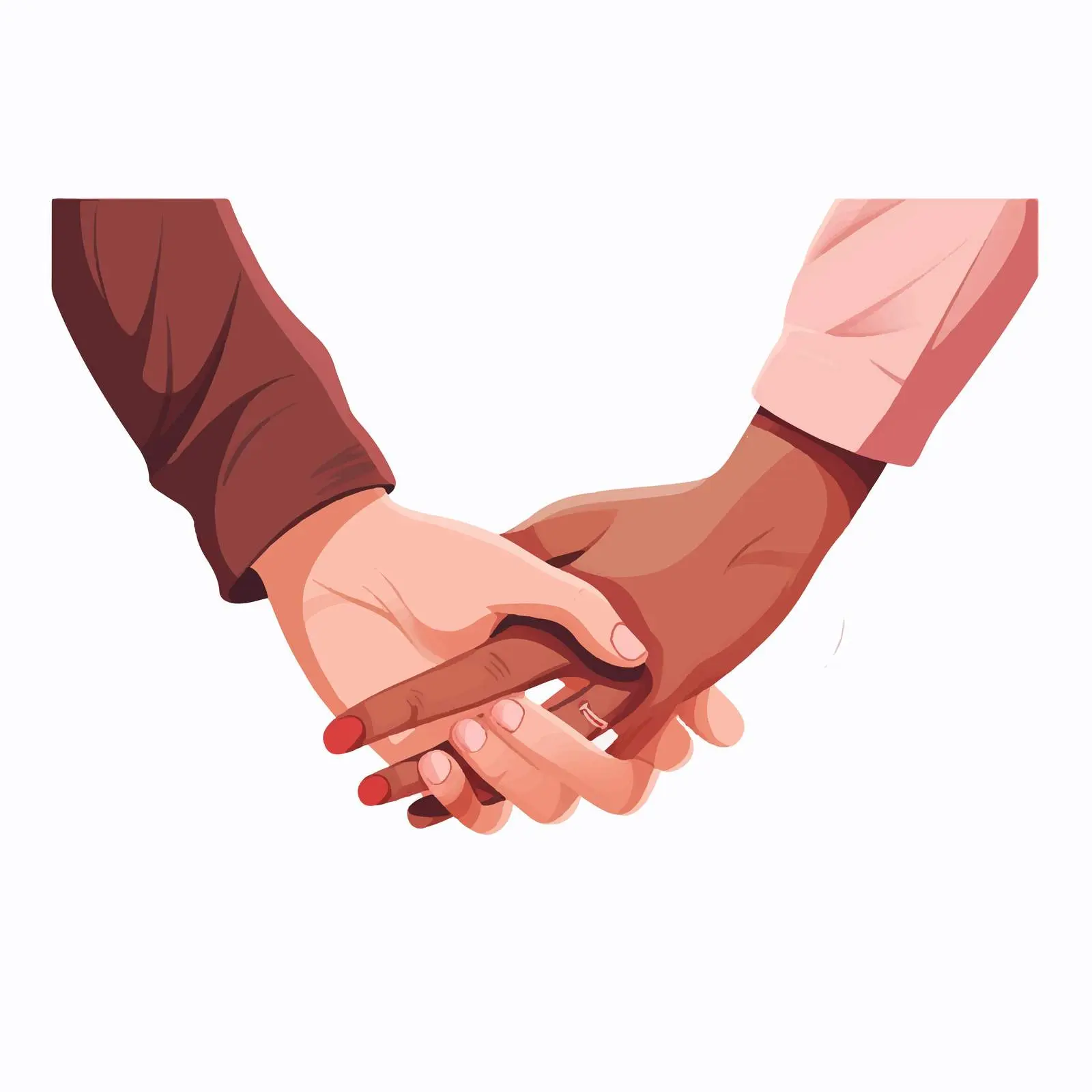 Couple Holding Hands in Romantic Gesture — free download from Dotvec