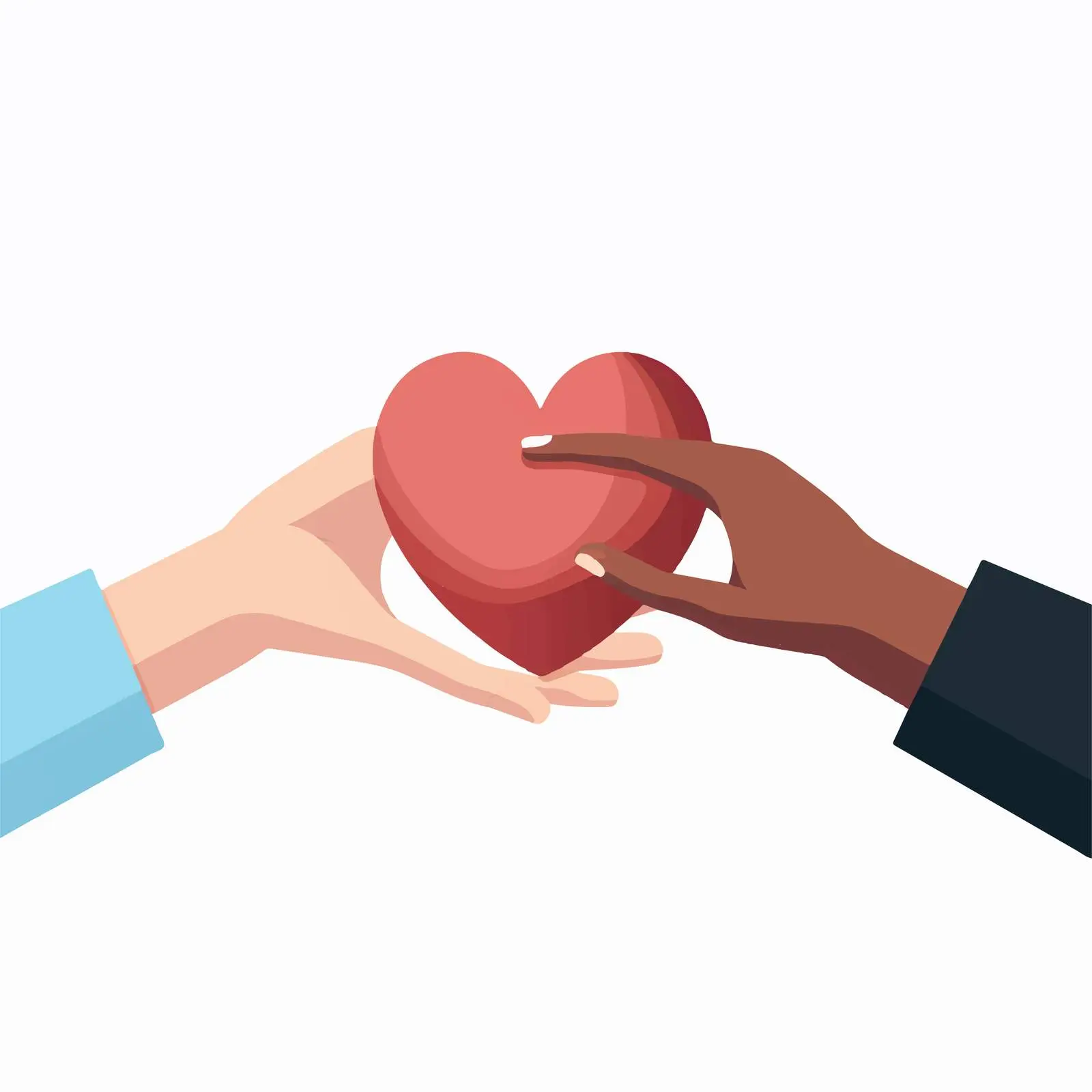 Hands Touching Symbolizing Love and Support — free download from Dotvec