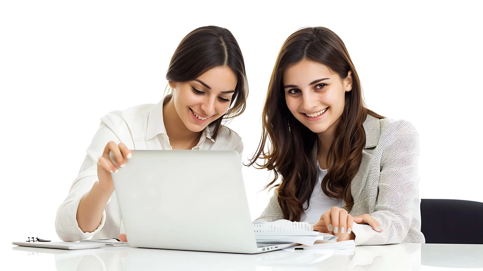 Professional Women Working on Laptop — free download from Dotvec