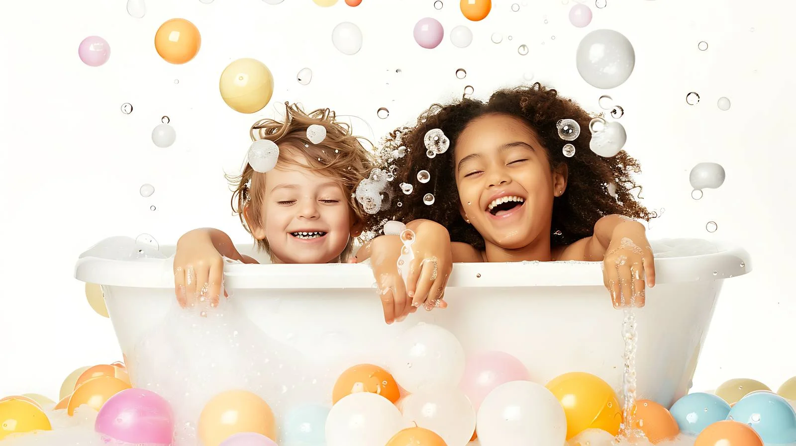 Joyful Girls in Bathroom — free download from Dotvec