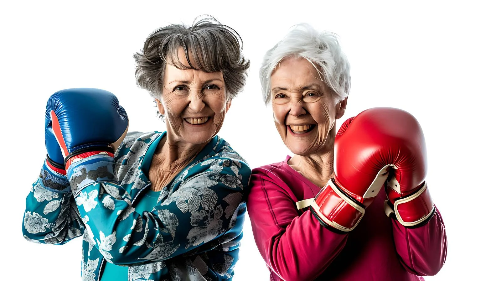 Senior Women Boxing in Gym — free download from Dotvec