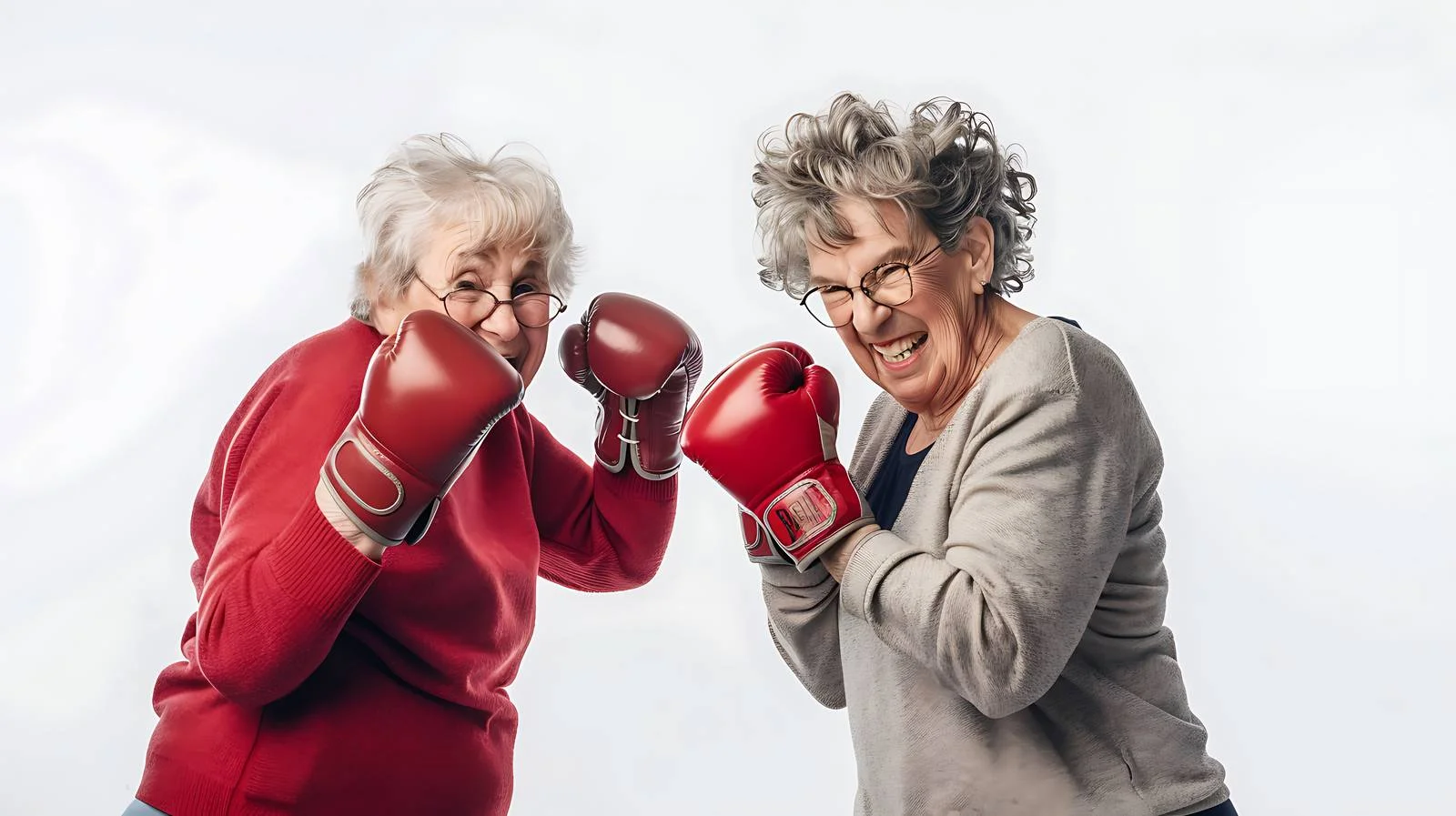 Elderly Women Boxing in Gym — free download from Dotvec