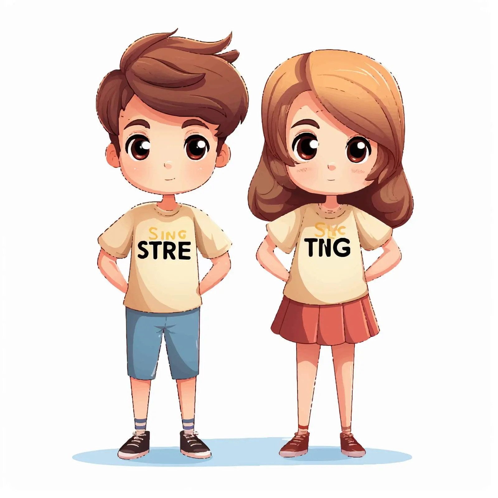 Cartoon Kids Ignoring Social Distance Guidelines — free download from Dotvec