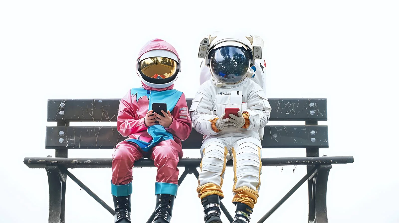 Kids in Space and Superhero Costumes — free download from Dotvec