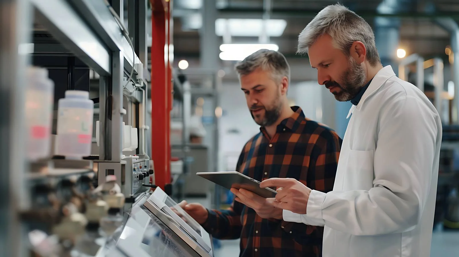 Inspecting Production with Tablet in Factory — free download from Dotvec