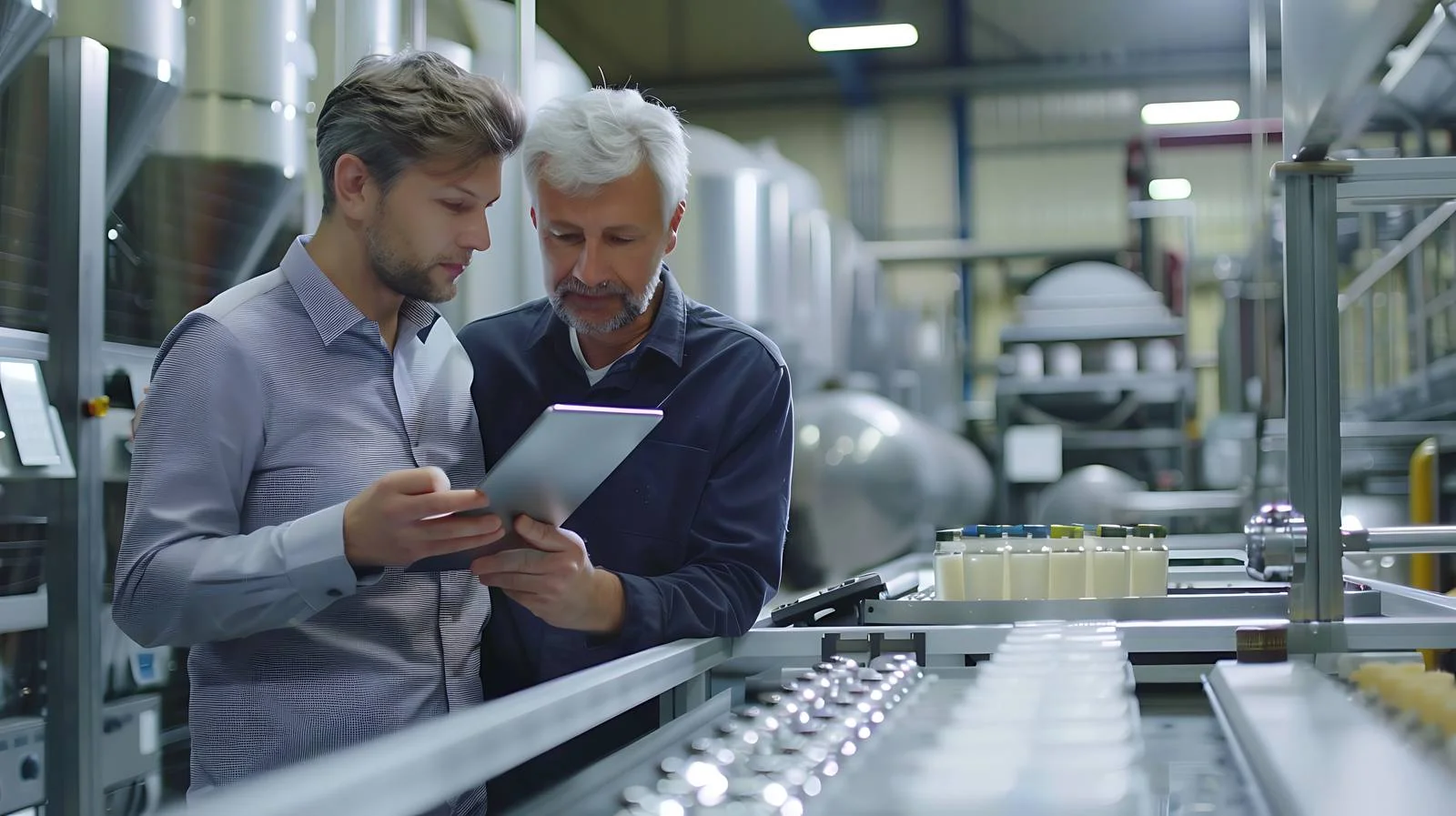 Inspecting Production with Tablet in Factory — free download from Dotvec