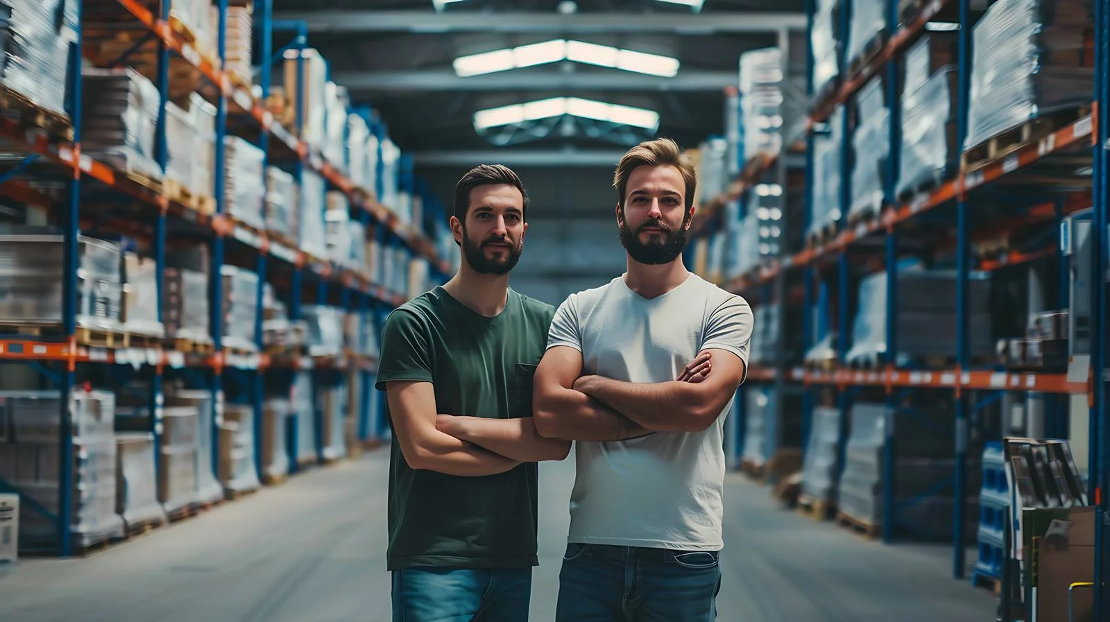 Industrial Workers in Warehouse — free download from Dotvec