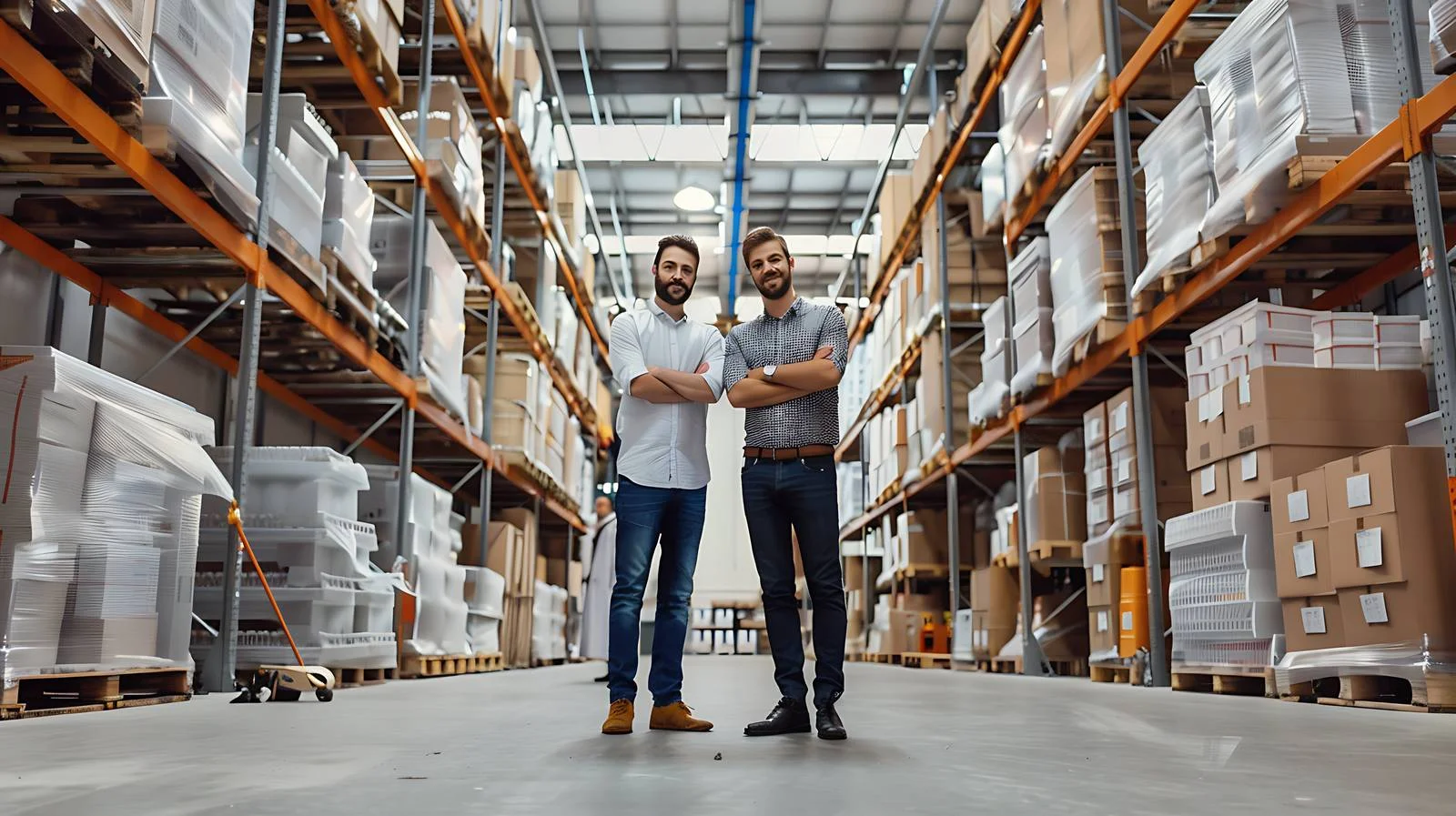 Men in Factory Warehouse — free download from Dotvec