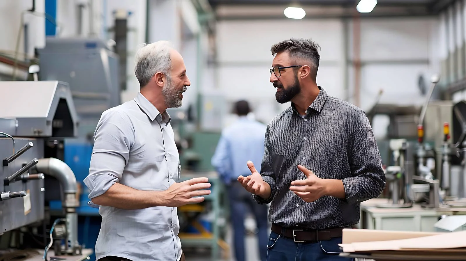 Discussion on Factory Shop Floor — free download from Dotvec