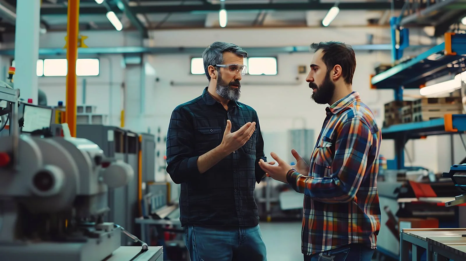 Discussion on Factory Shop Floor — free download from Dotvec