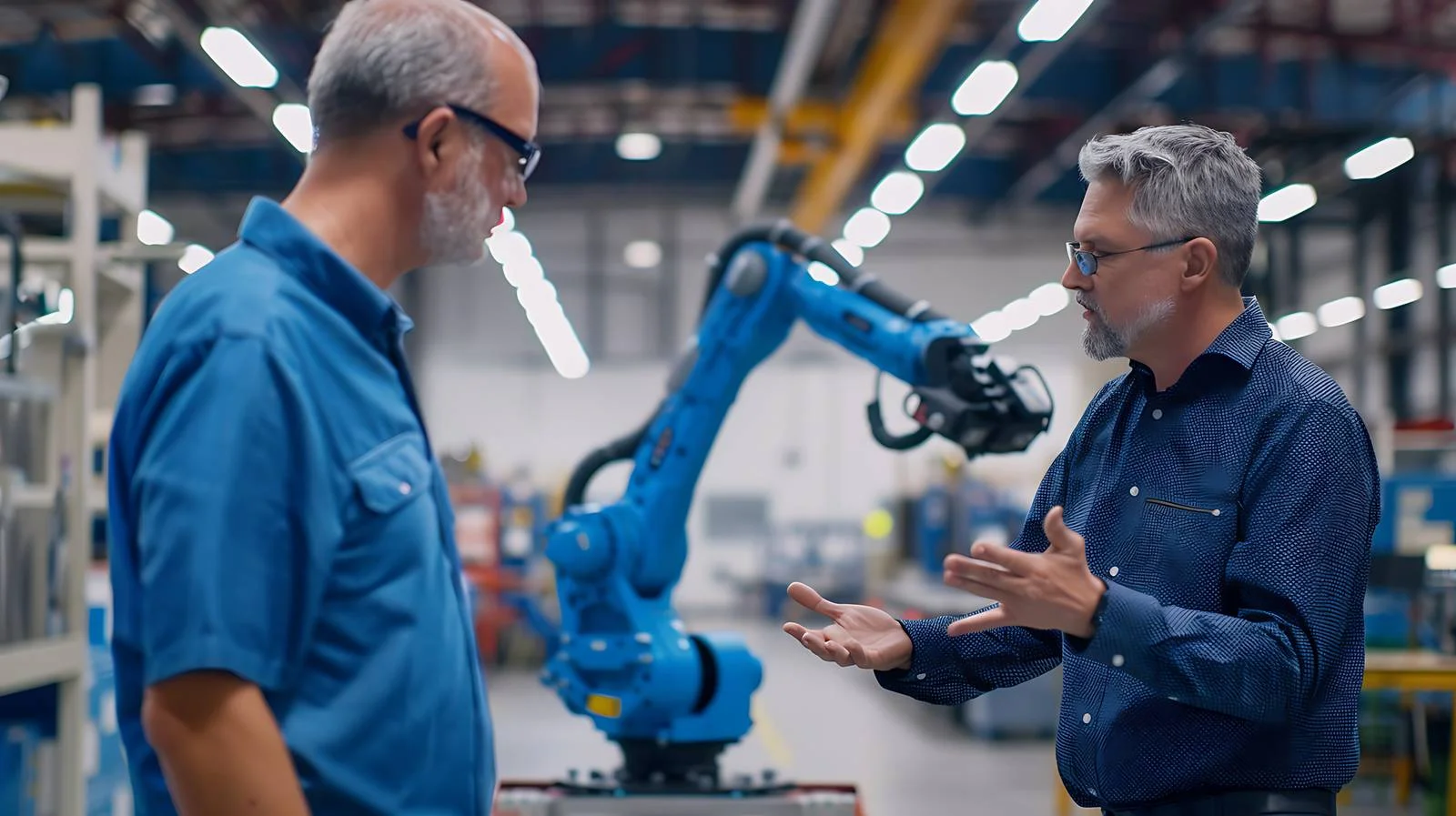 Professional Discussion on Factory Shop Floor — free download from Dotvec