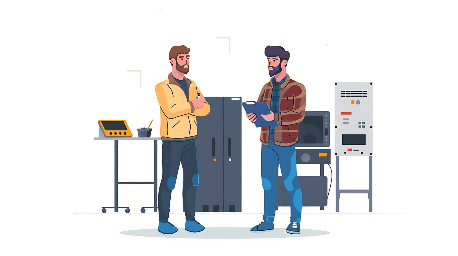 Factory Conversation Scene — free download from Dotvec