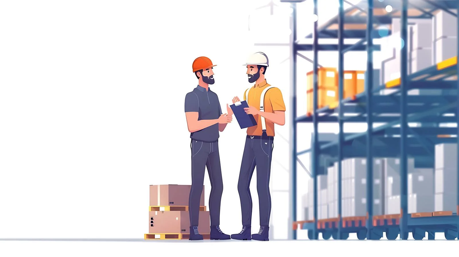 Discussion in Factory Warehouse Setting — free download from Dotvec