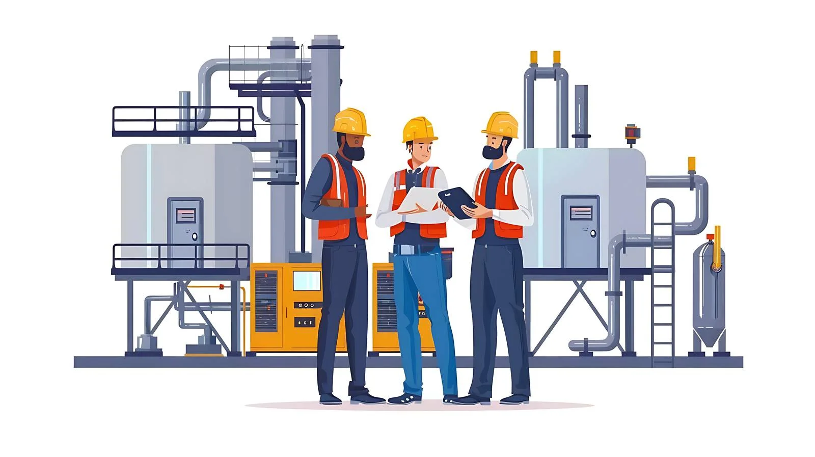 Conversation in Modern Factory — free download from Dotvec