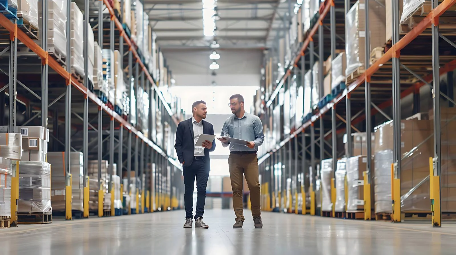 Industrial Inspection Team in Warehouse — free download from Dotvec