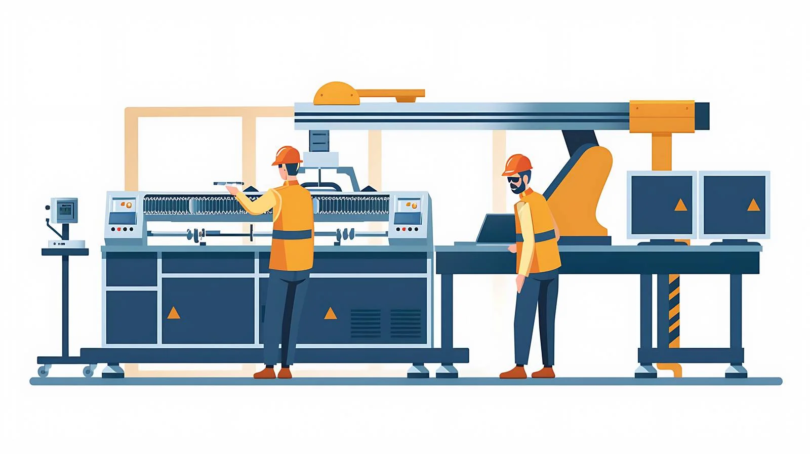 Factory Machinists at Work — free download from Dotvec