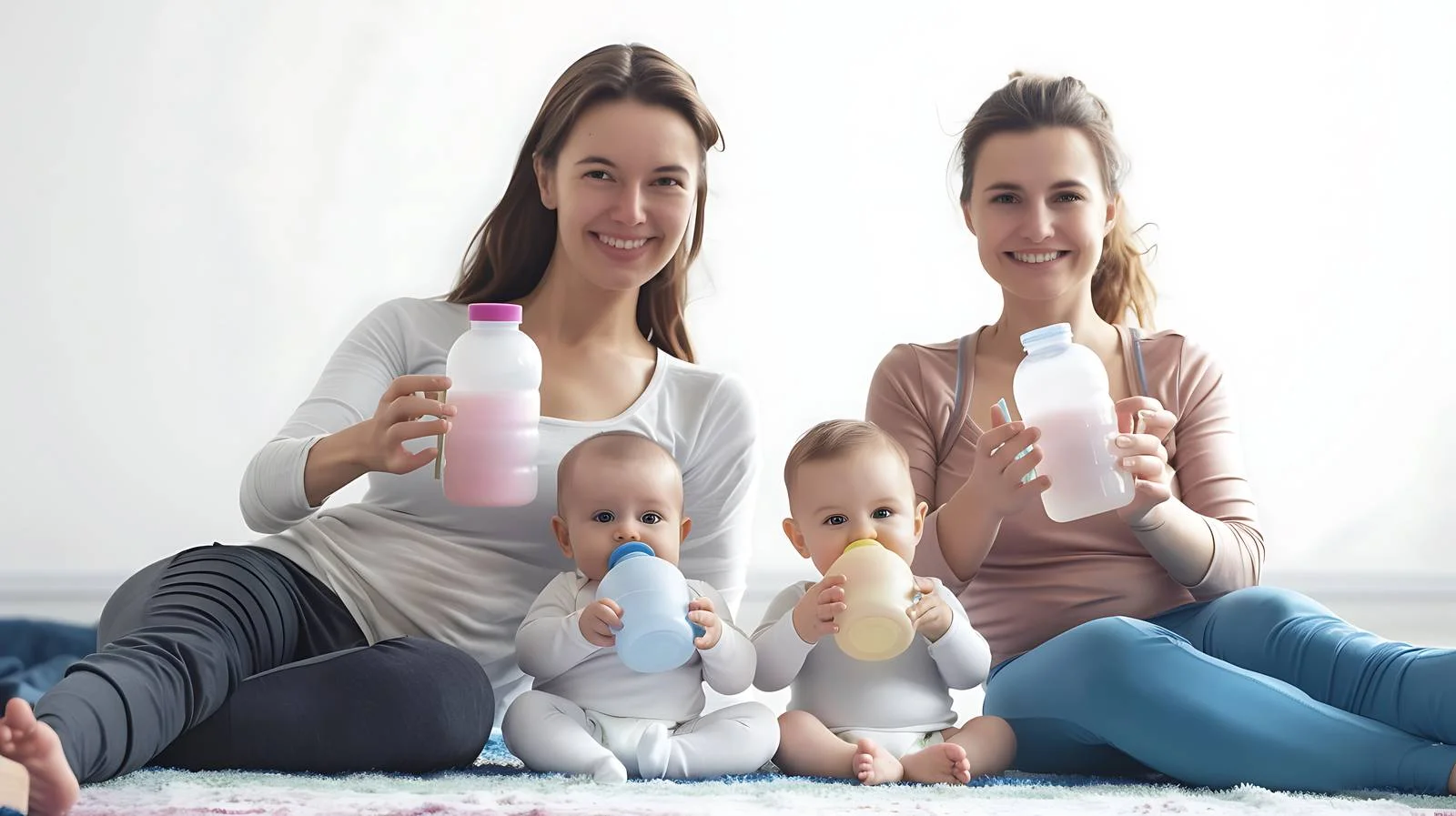 Motherhood Exercise: Bottle-feeding Babies — free download from Dotvec