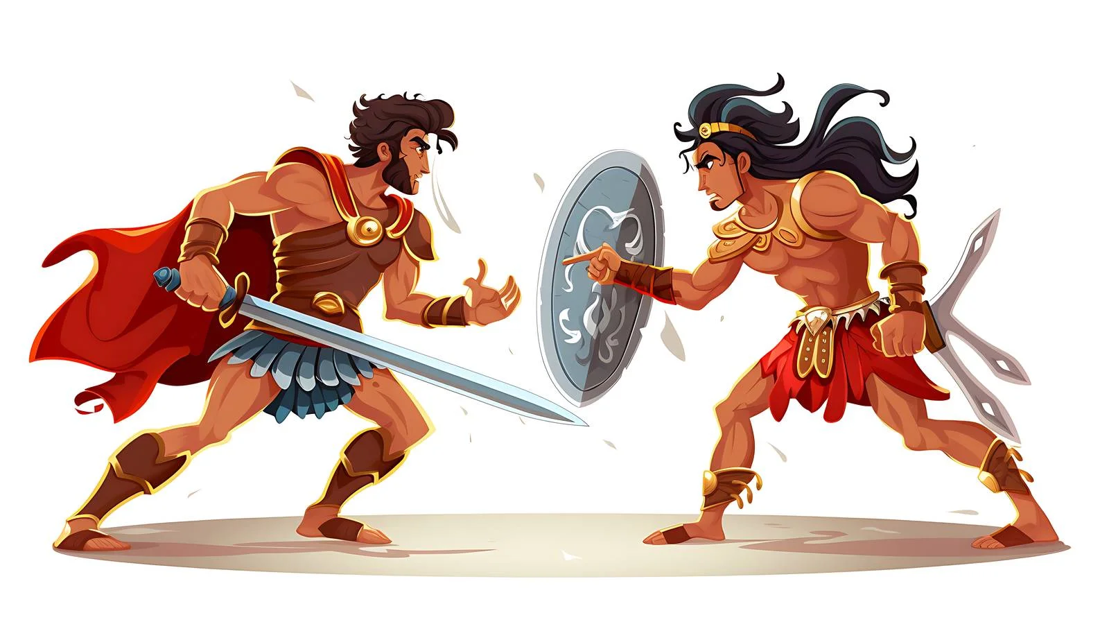 Epic Battle: Achilles vs Hector — free download from Dotvec
