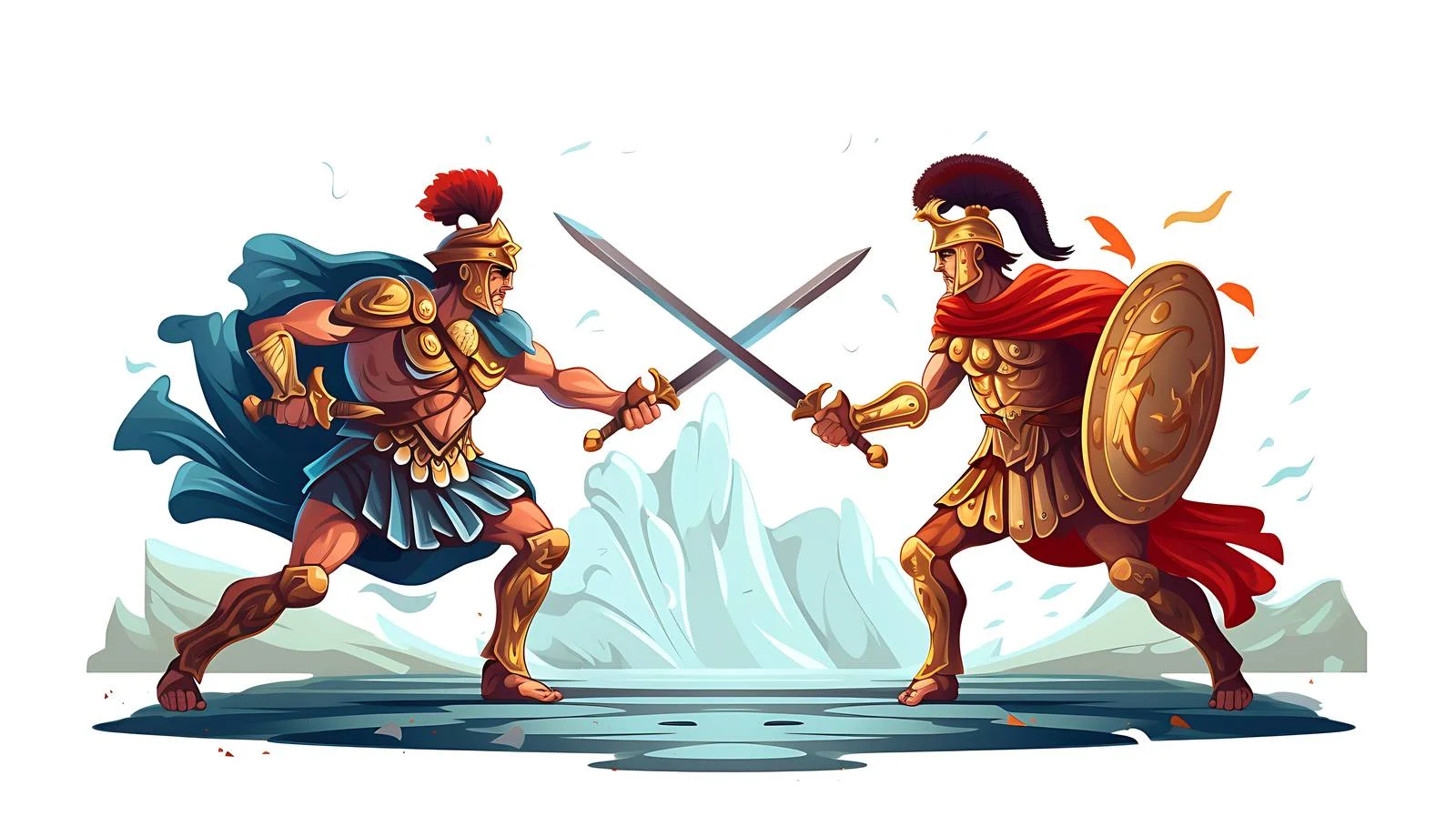 Epic Battle: Achilles vs Hector — free download from Dotvec