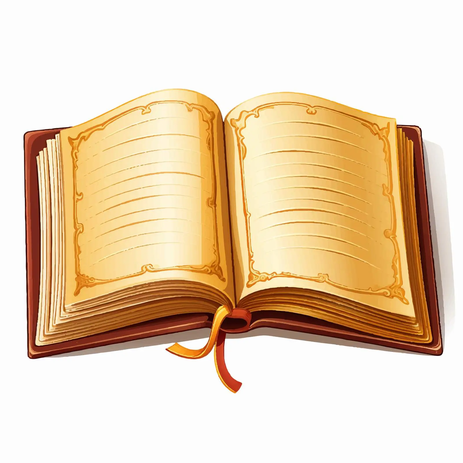 Two Open Books on Blank Pages Illustration — free download from Dotvec