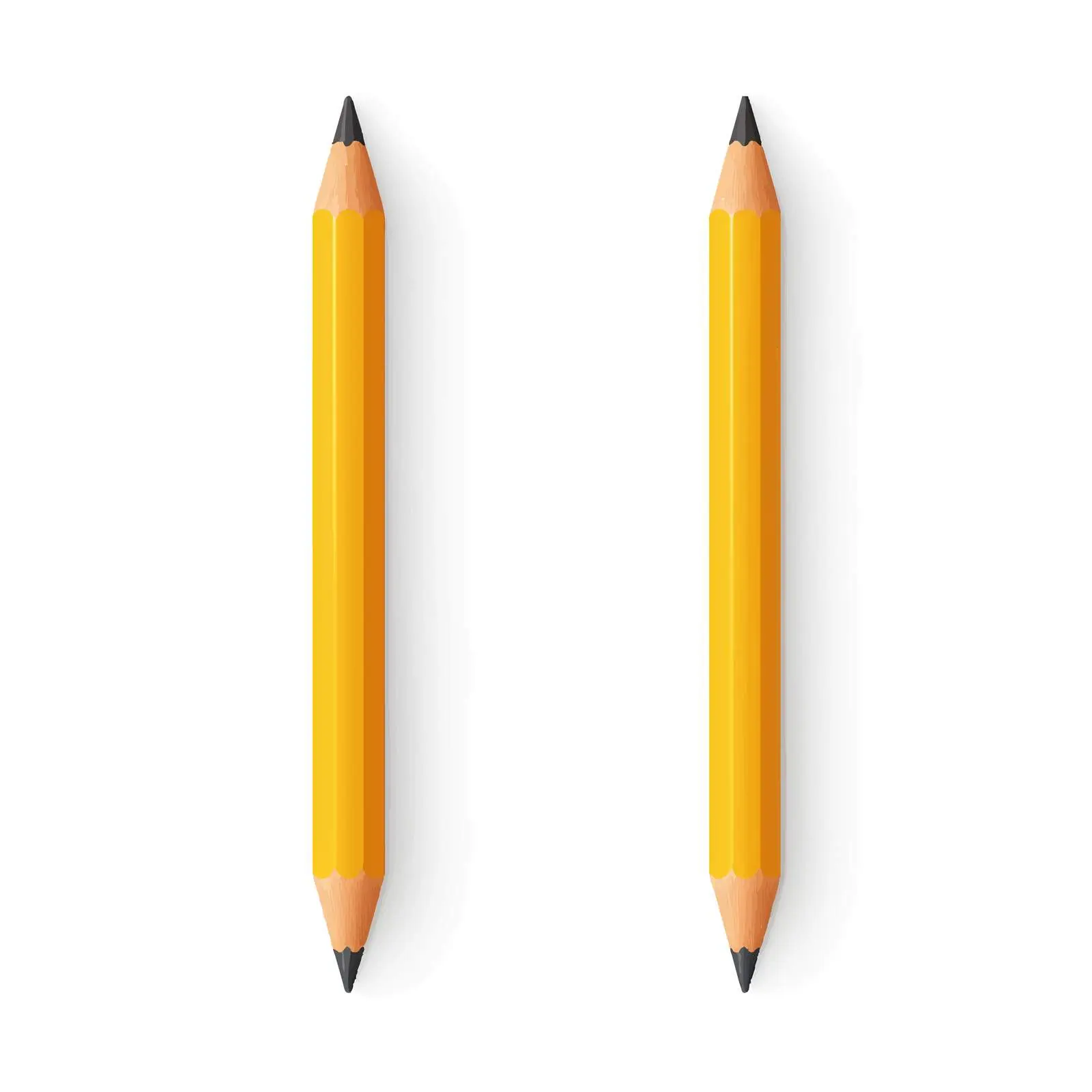 Two Pencils Vector Illustration on White Background — free download from Dotvec