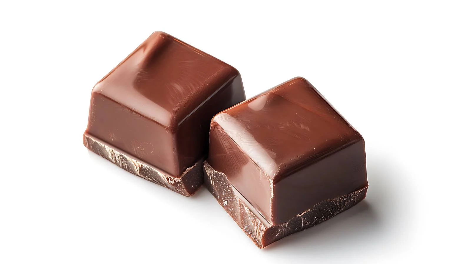 Delicious Chocolate Pieces on White Background — free download from Dotvec