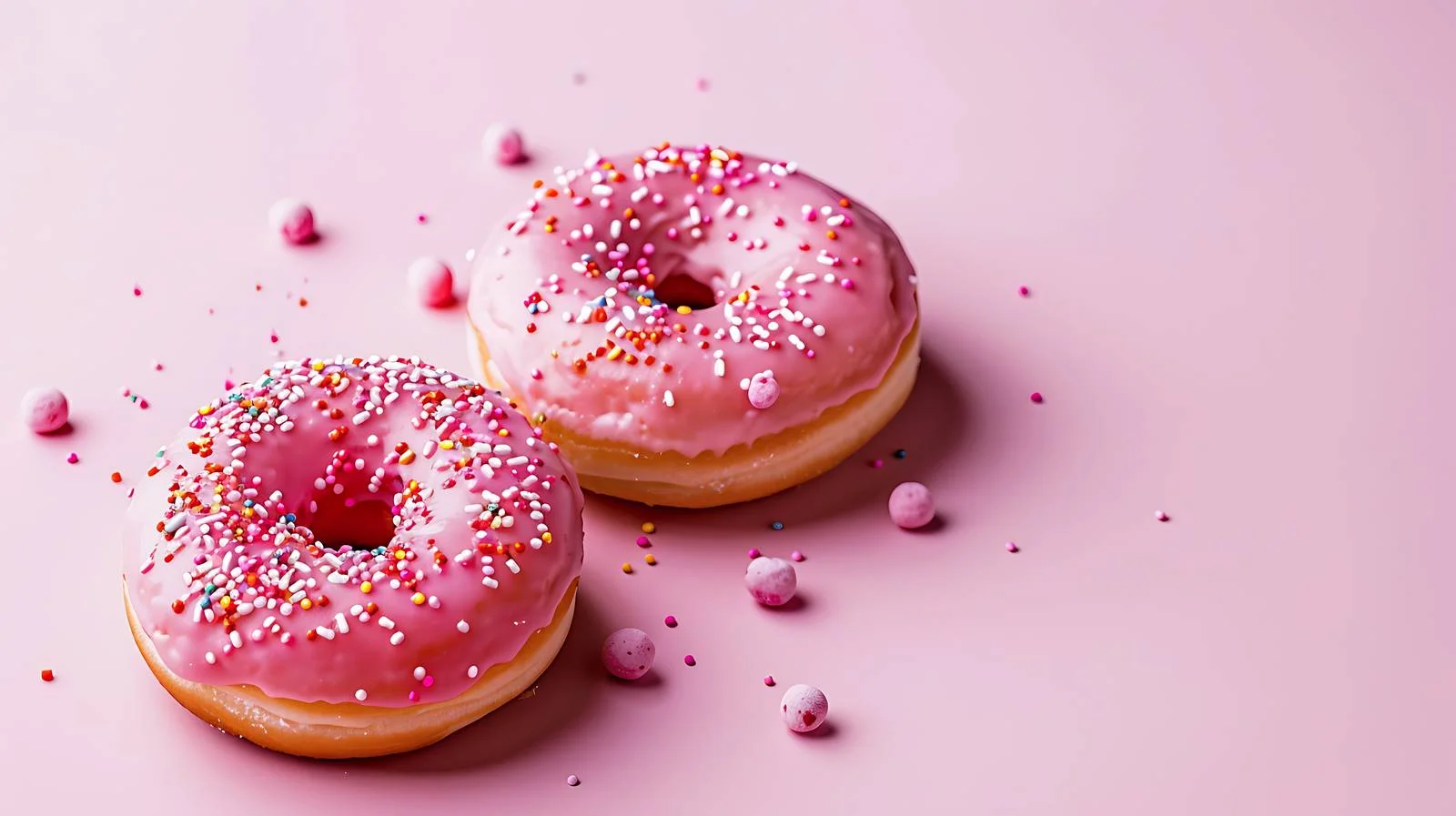 Pink Donuts Sweet Color Decoration — free download from Dotvec