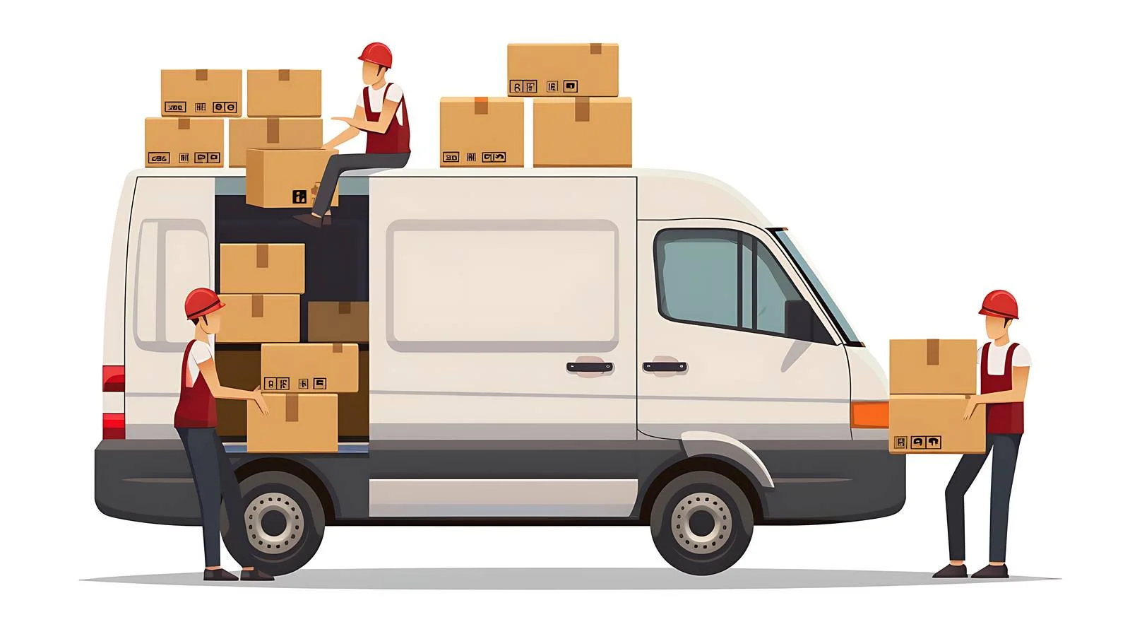Professional Moving Crew Loading Furniture — free download from Dotvec