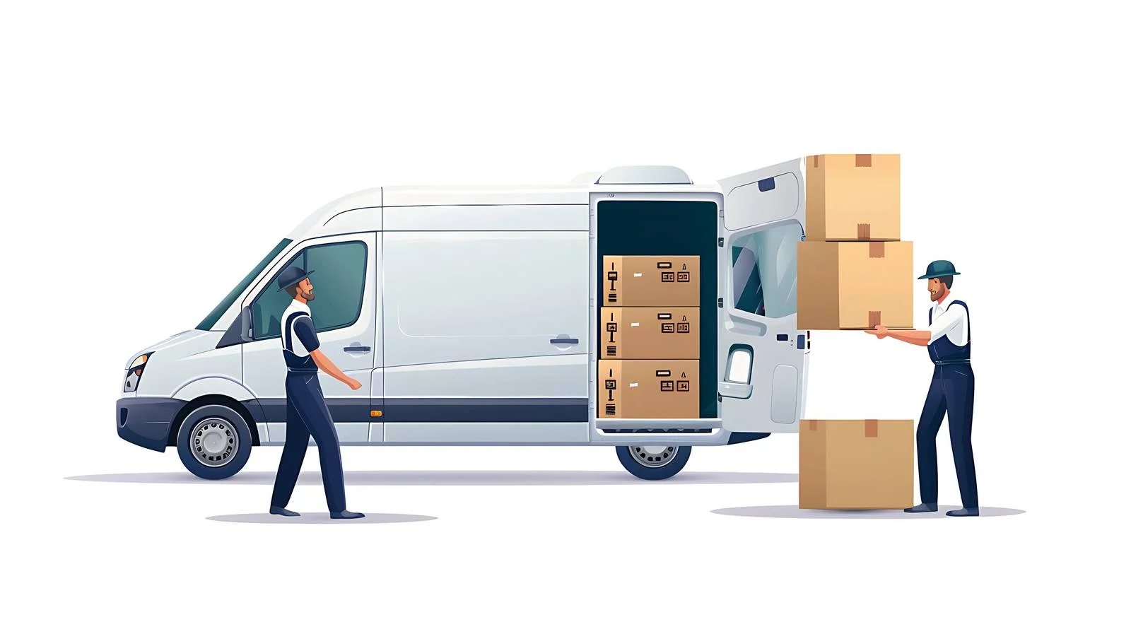 Professional Box Unloading by Removal Team — free download from Dotvec