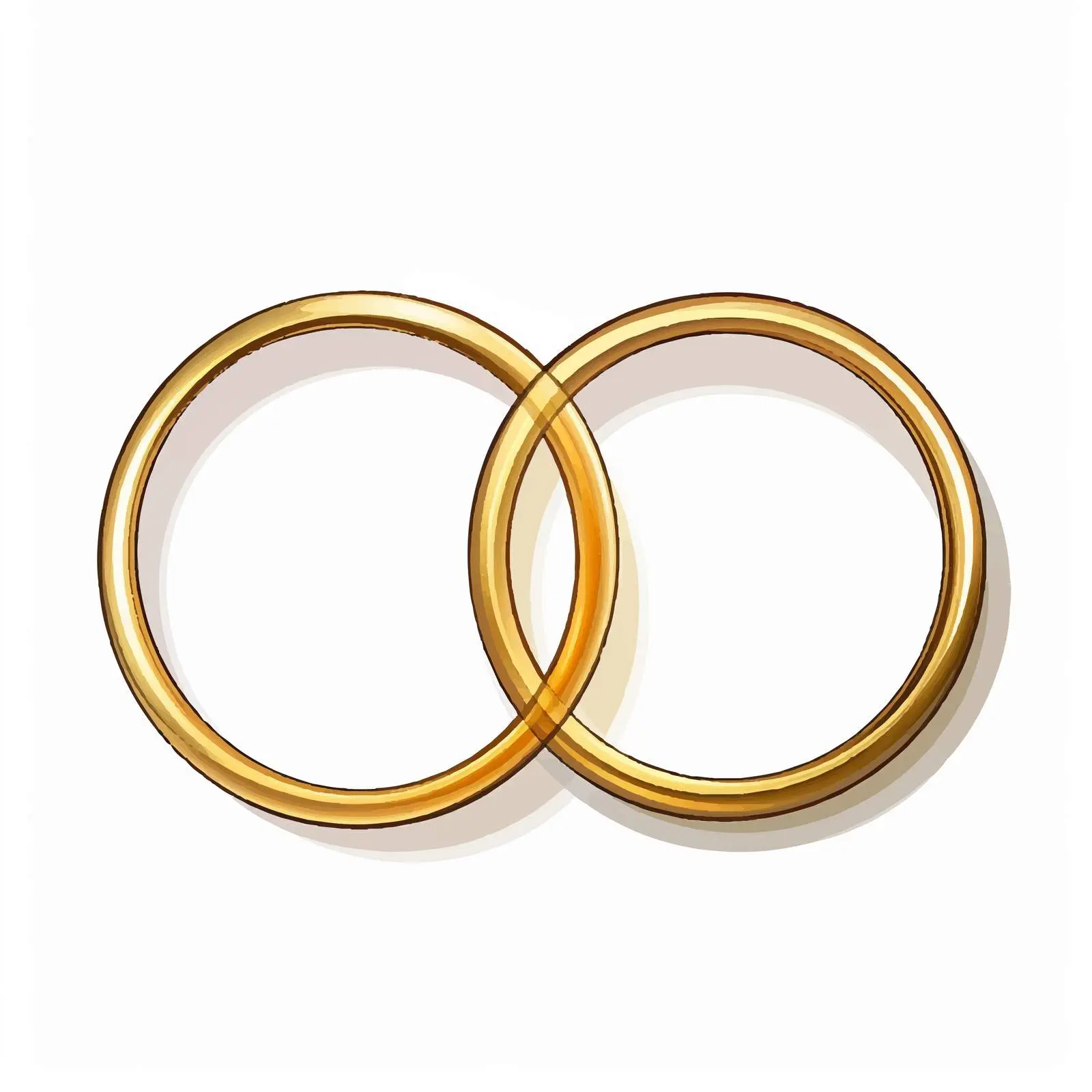 Two Ring Line Vector Illustration in Cartoon Style — free download from Dotvec