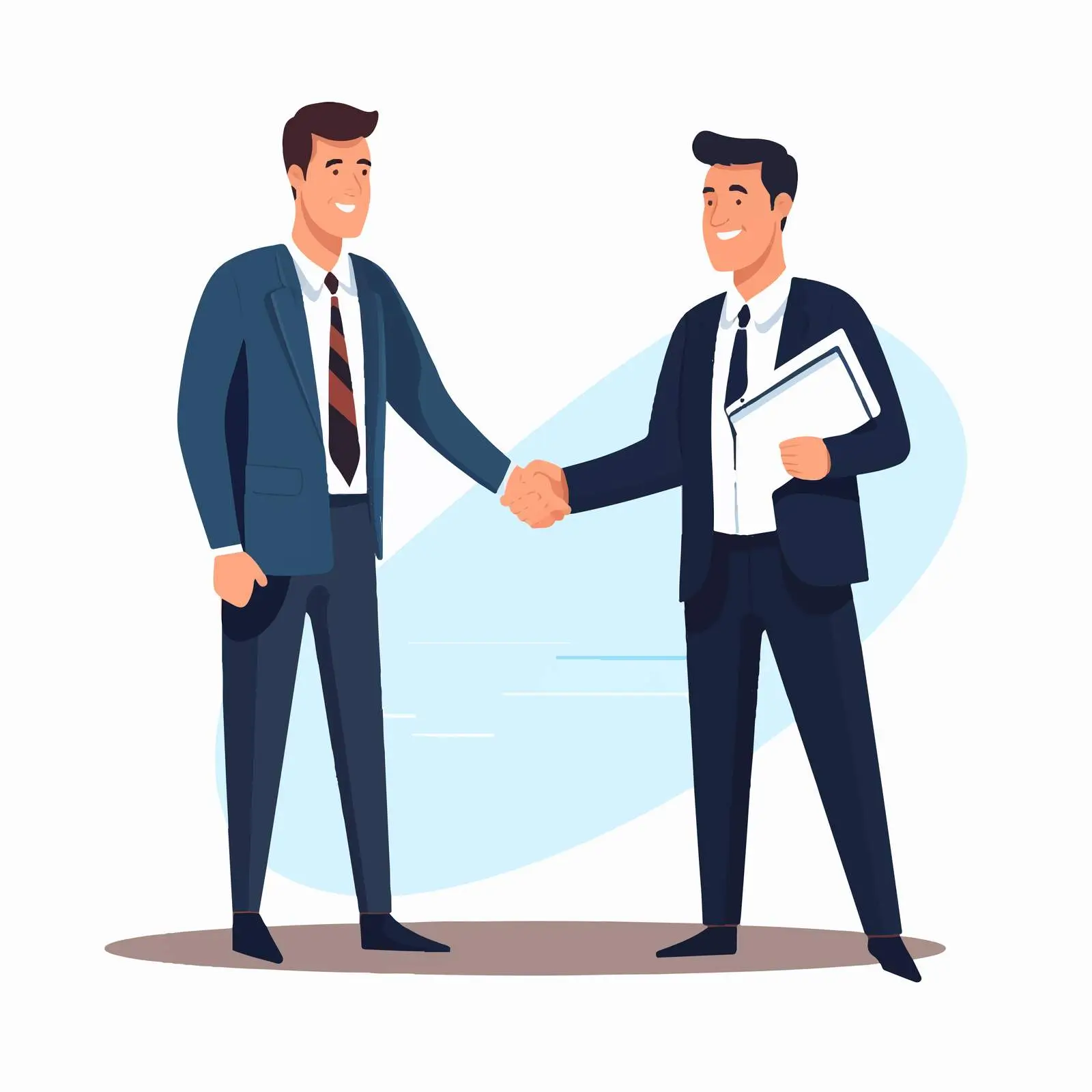 Business Partners Shaking Hands in Office — free download from Dotvec