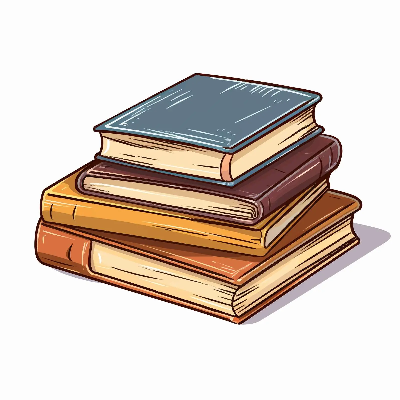 Vector Stacks of Hardcover Books Illustration — free download from Dotvec