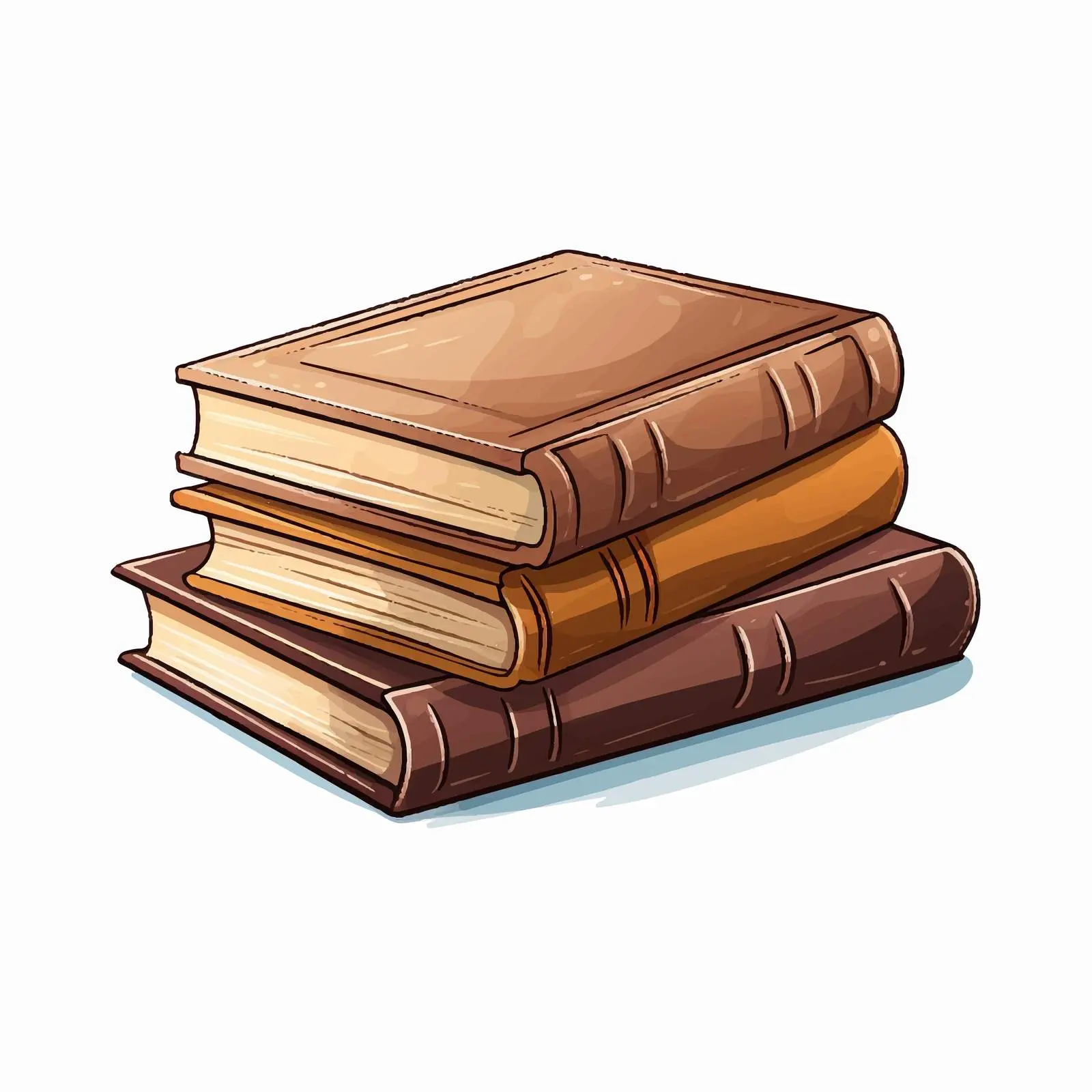 Two Stacks of Hardcover Books in Vector Style — free download from Dotvec
