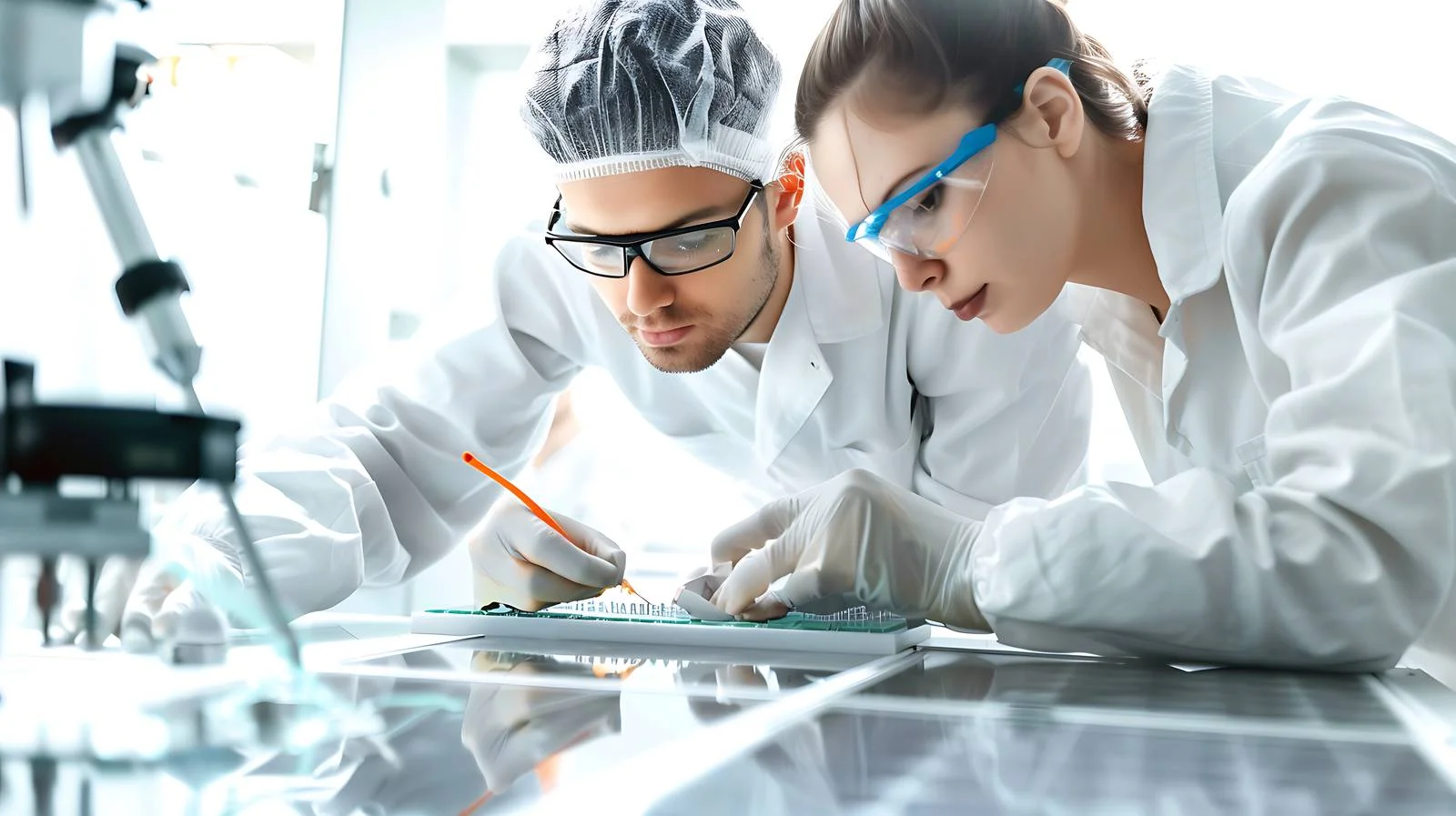 Solar Cell Technicians Lab Work — free download from Dotvec