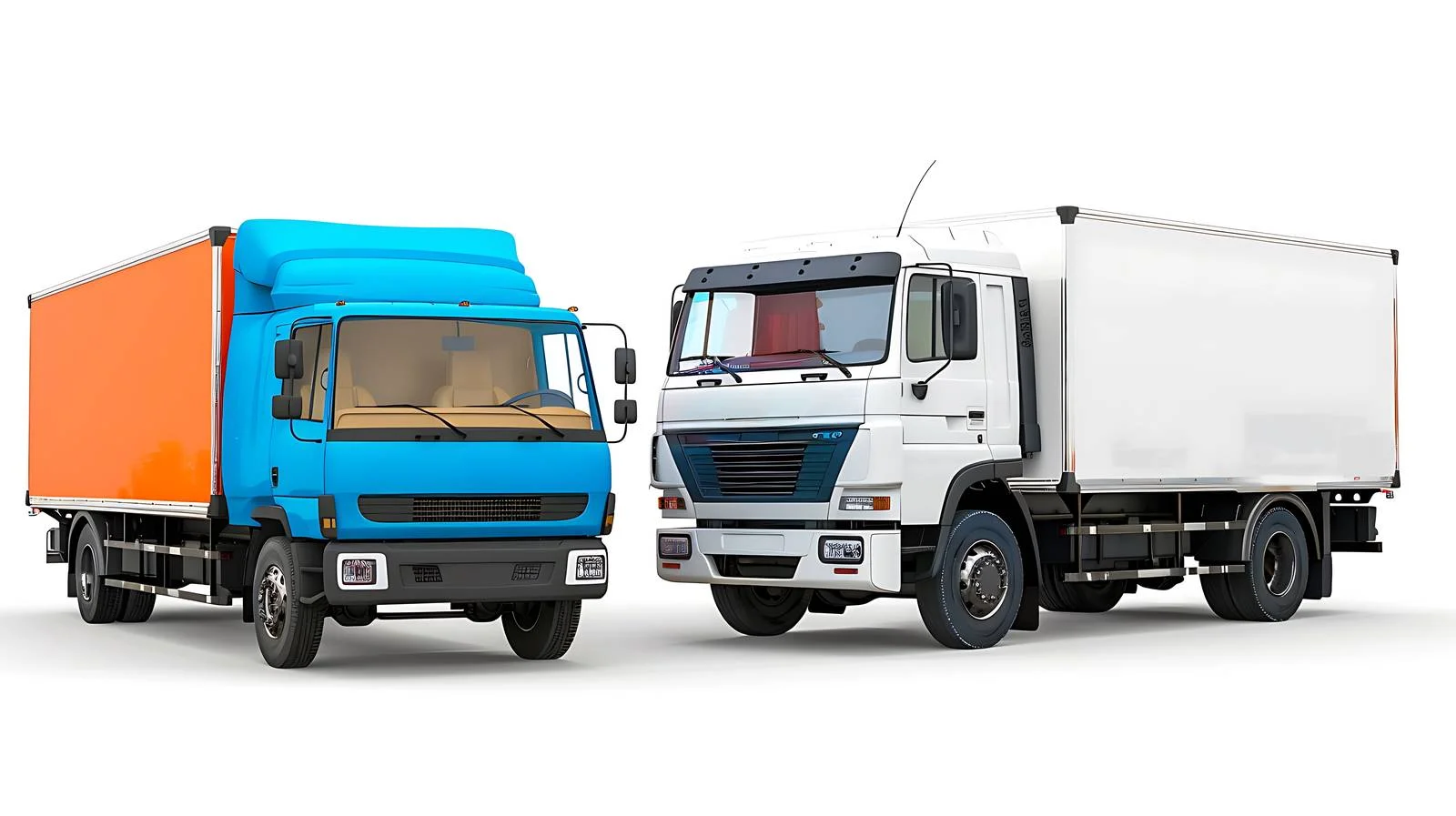 Two Trucks Parked in Parking Lot — free download from Dotvec