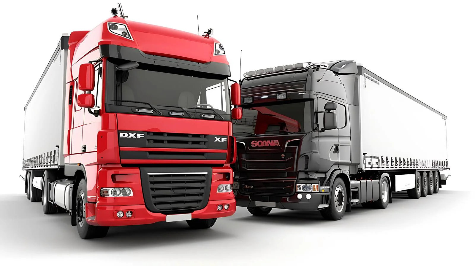 Trucks Parked in Parking Lot — free download from Dotvec