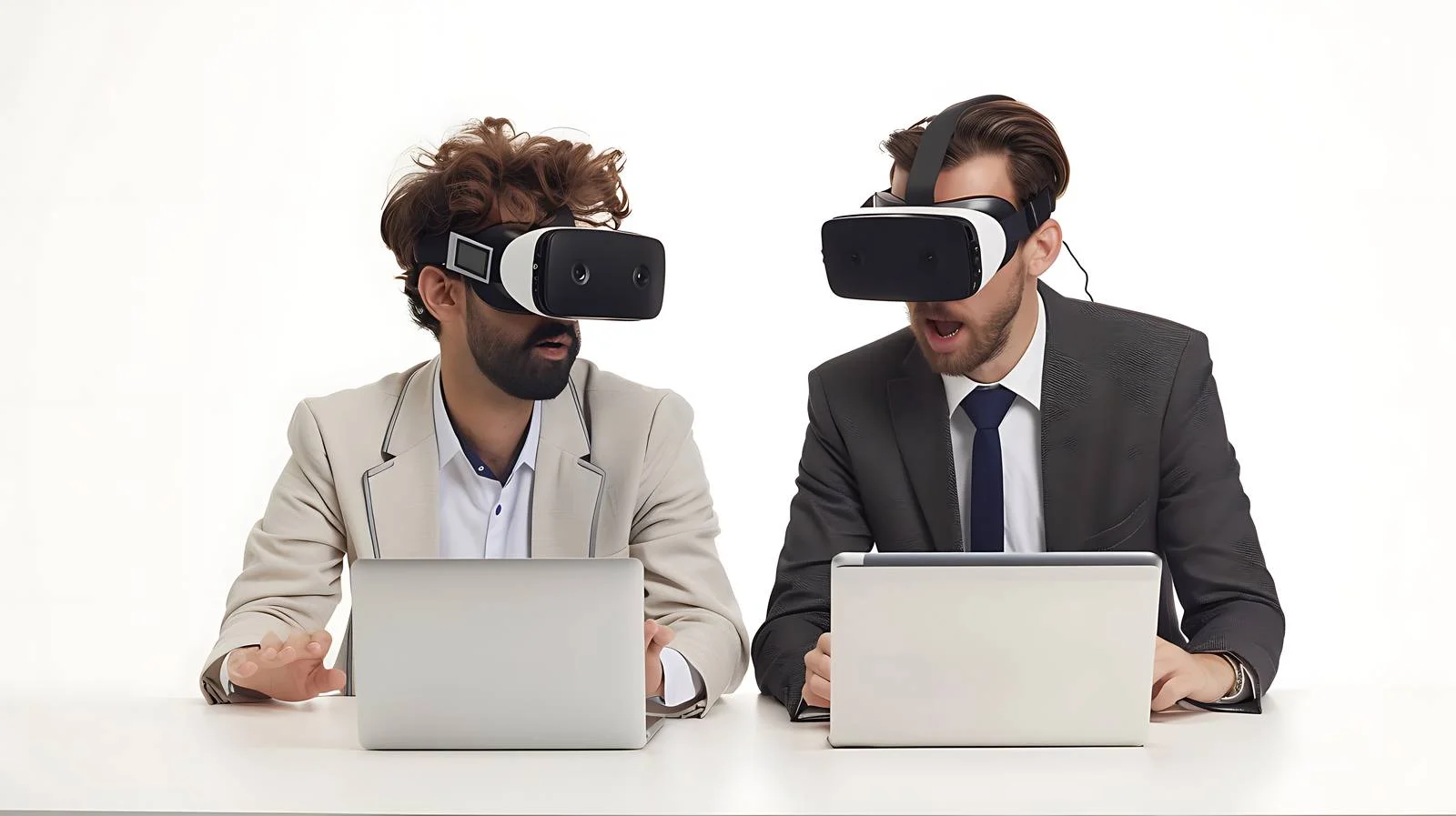 Collaborative VR Work on Laptop — free download from Dotvec