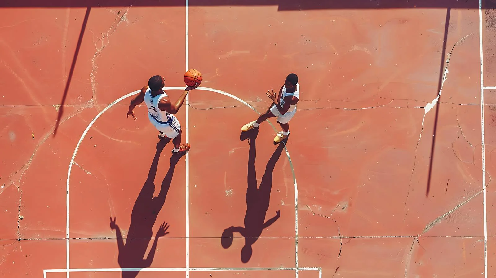 Vibrant Outdoor Basketball Game with Friends — free download from Dotvec