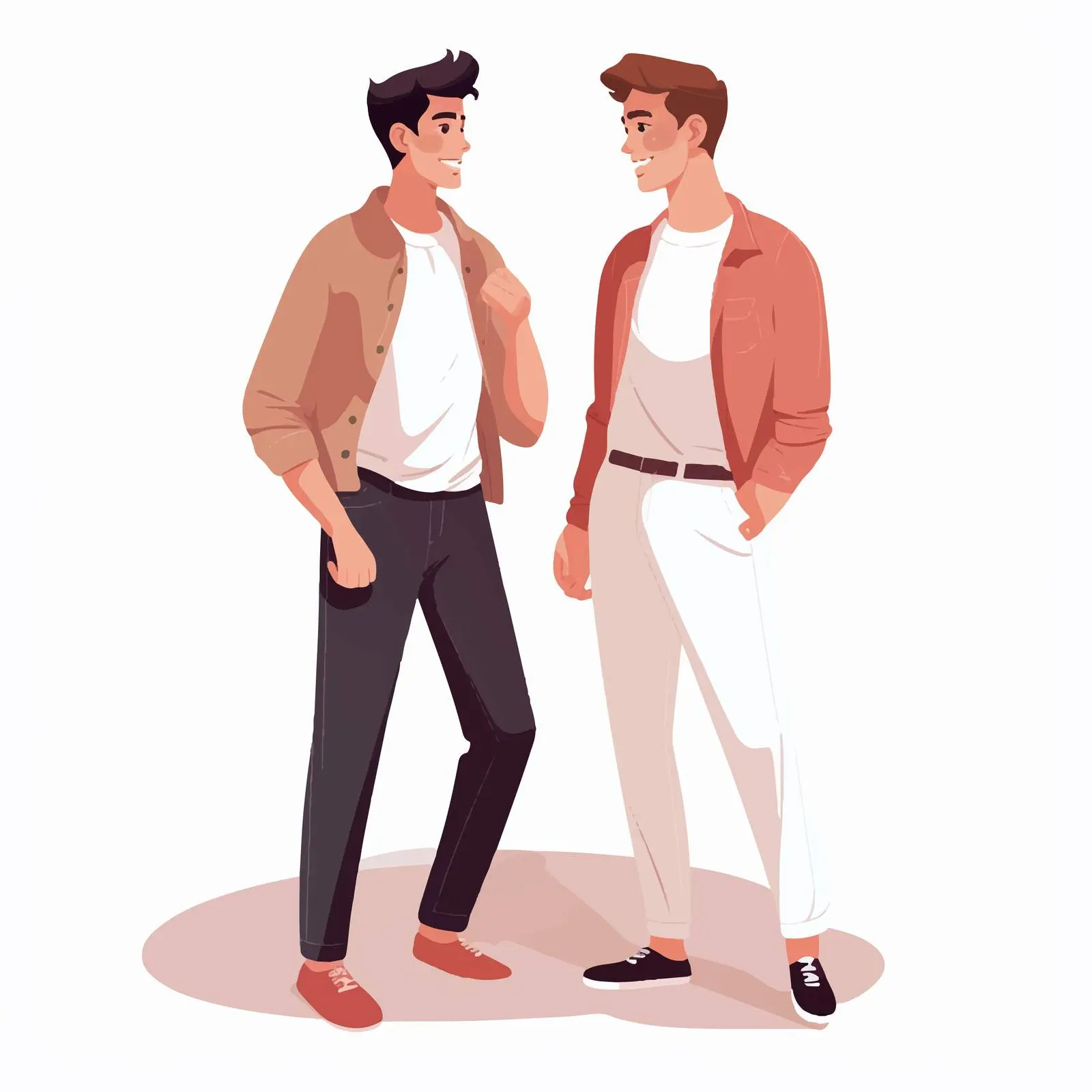 Stylish Young Men Interacting Together — free download from Dotvec