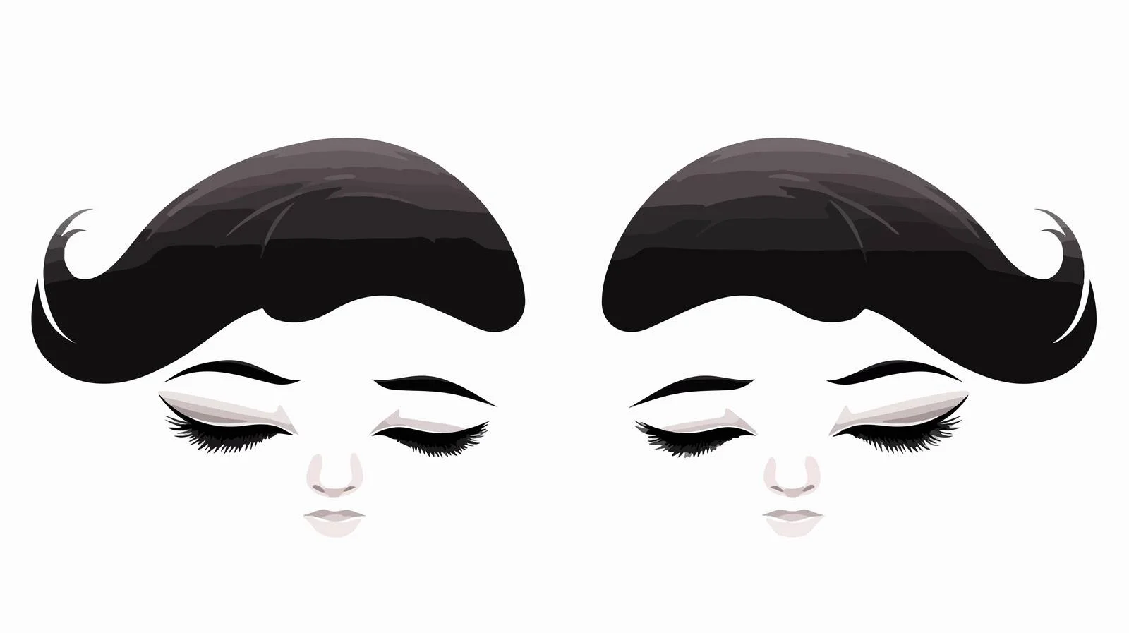 Night Sleep Eyelashes Image — free download from Dotvec