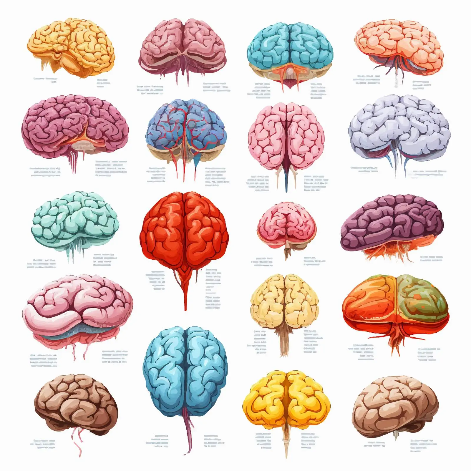 Types of Human Brain Stroke Illustration — free download from Dotvec