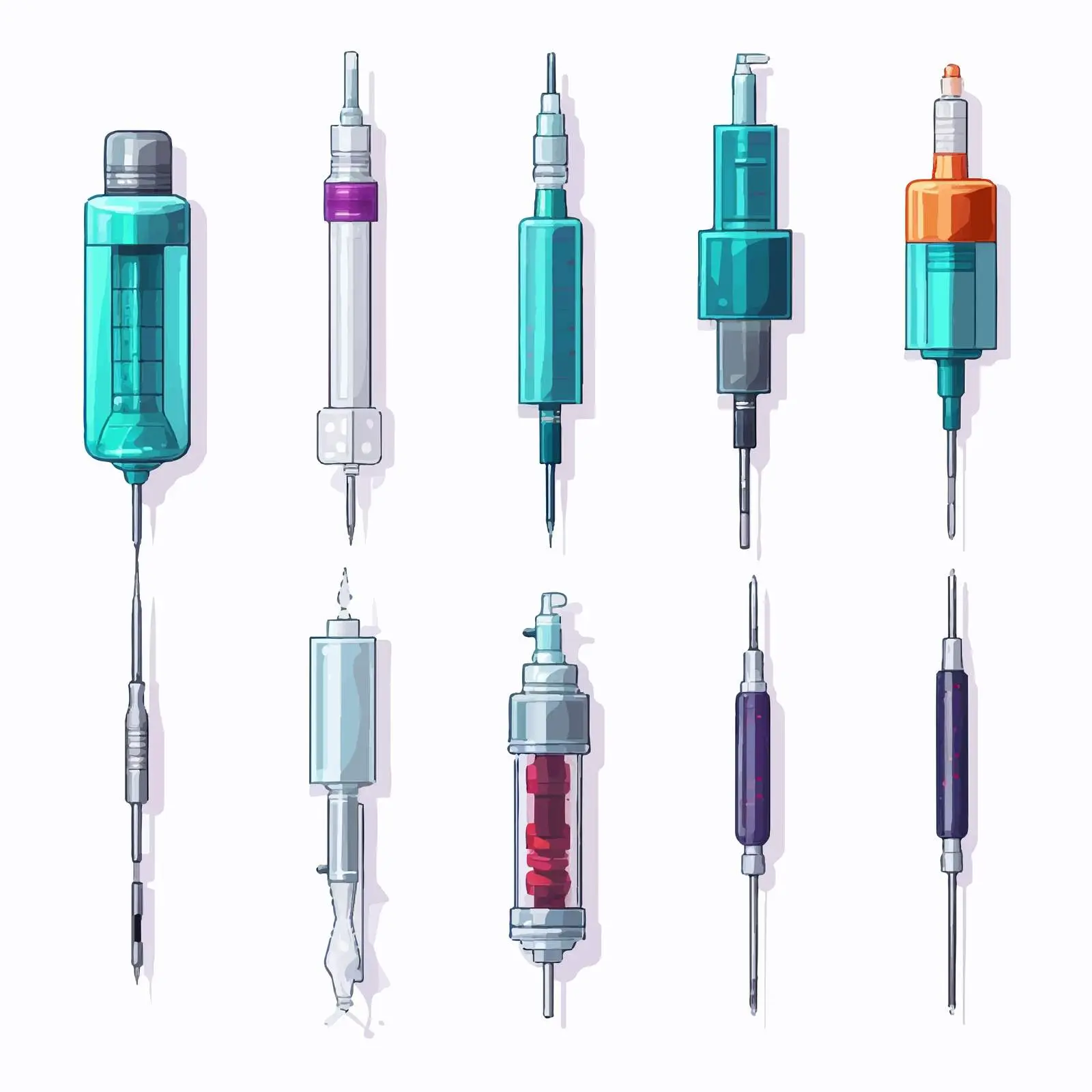 Types of Medical Injections Illustration – free medical procedure image from Dotvec
