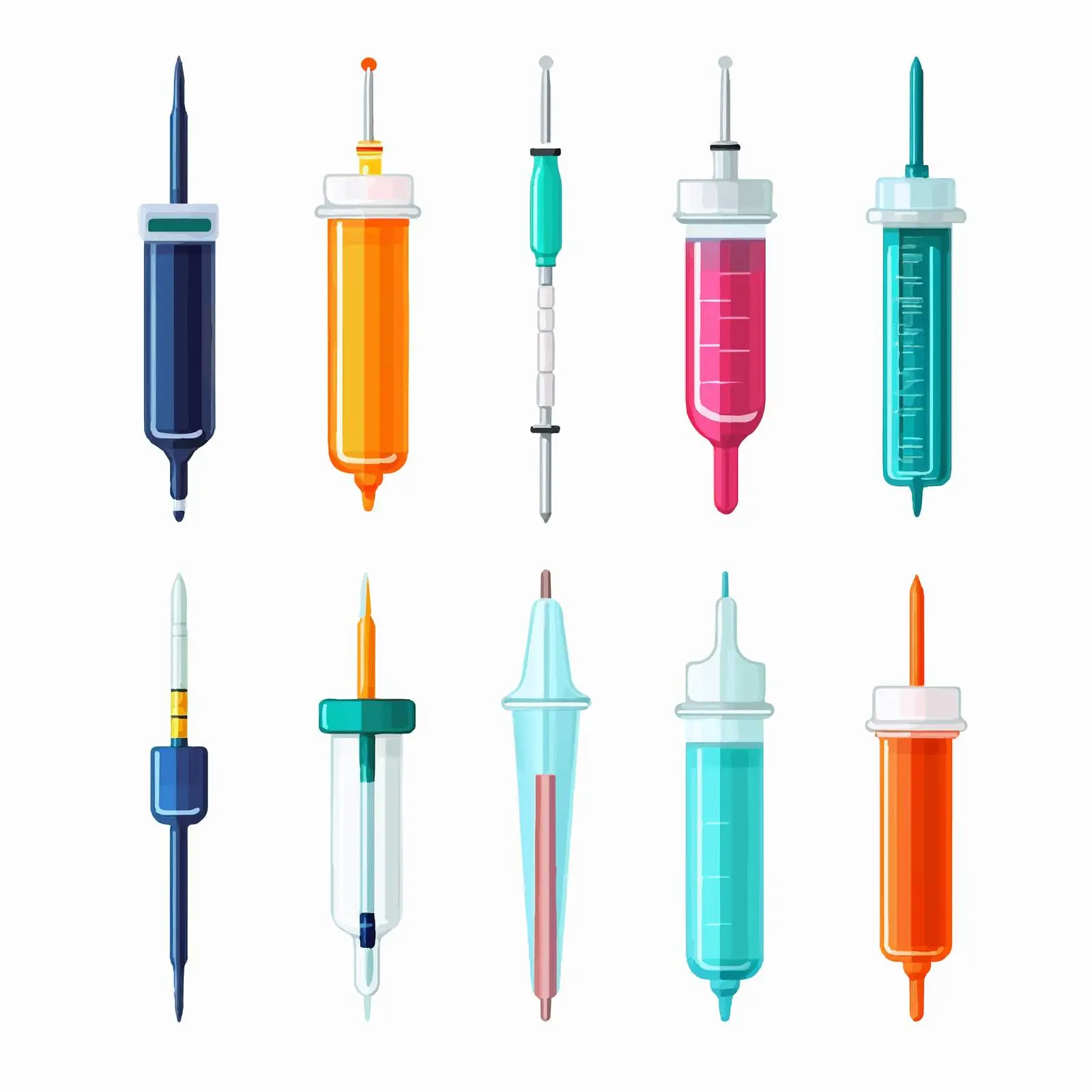 Types of Medical Injections Illustration – free medical procedure image from Dotvec