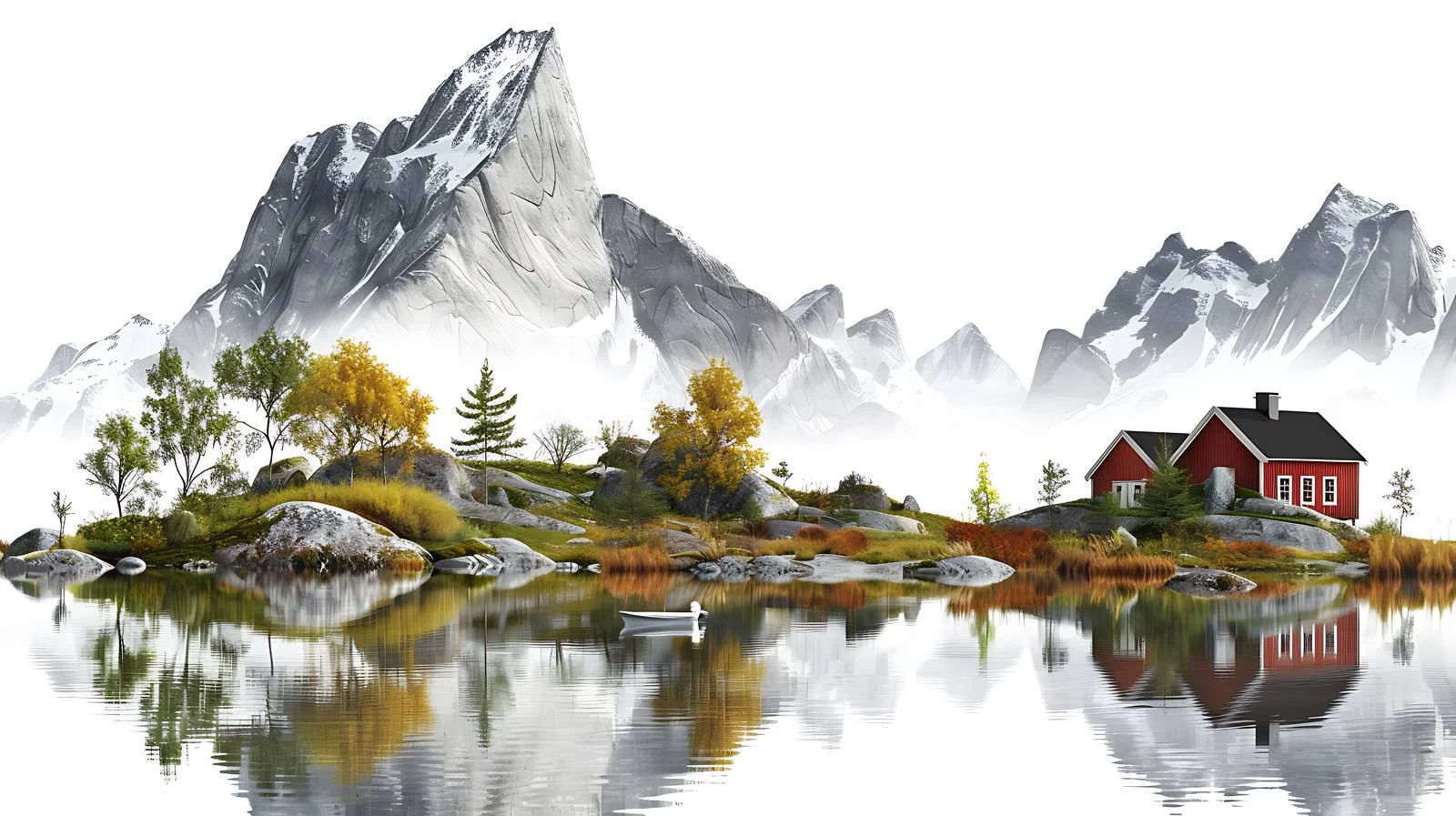 Serene Norwegian Landscape in Europe — free download from Dotvec