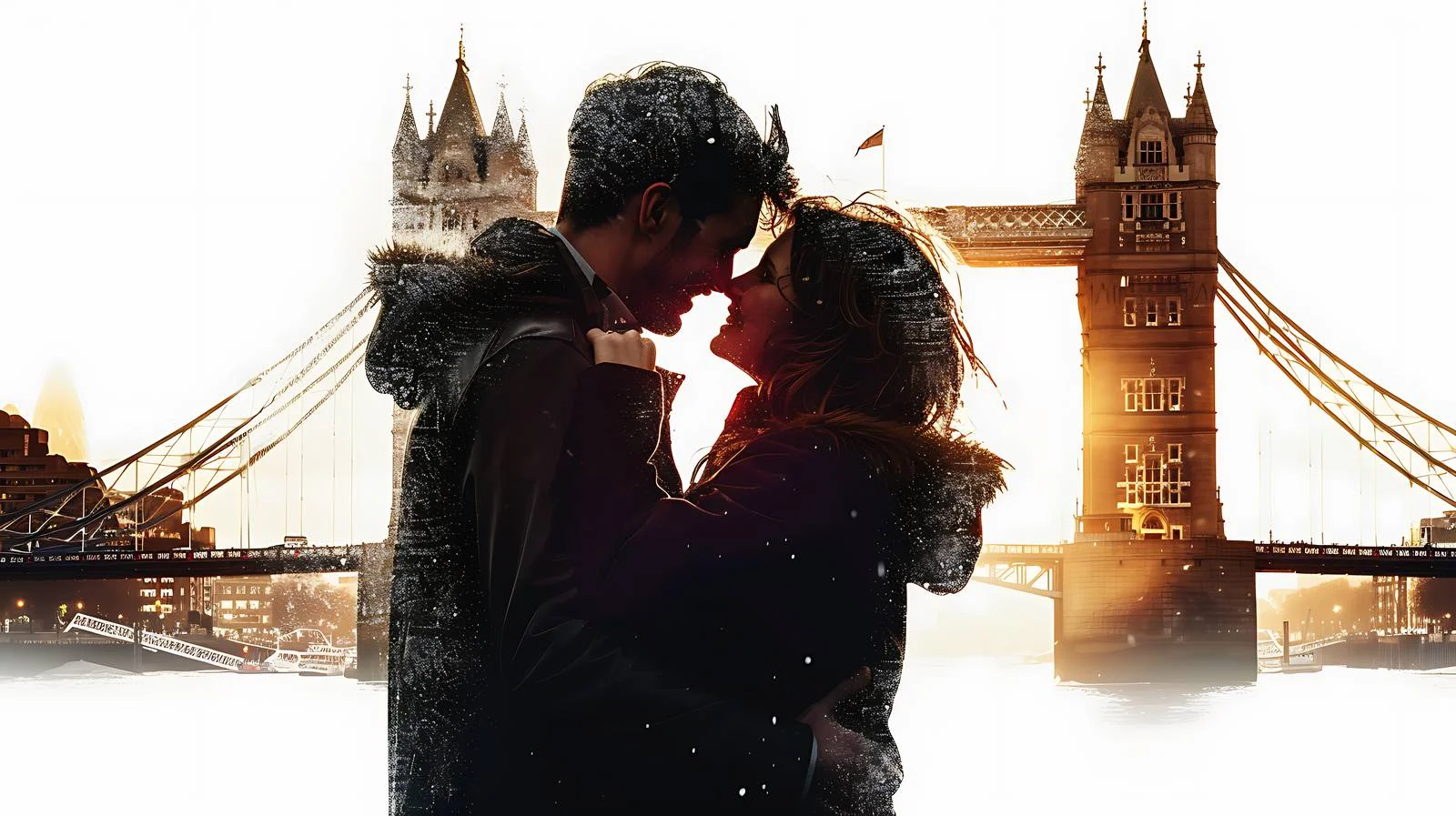 Romantic Couple at Tower Bridge — free download from Dotvec